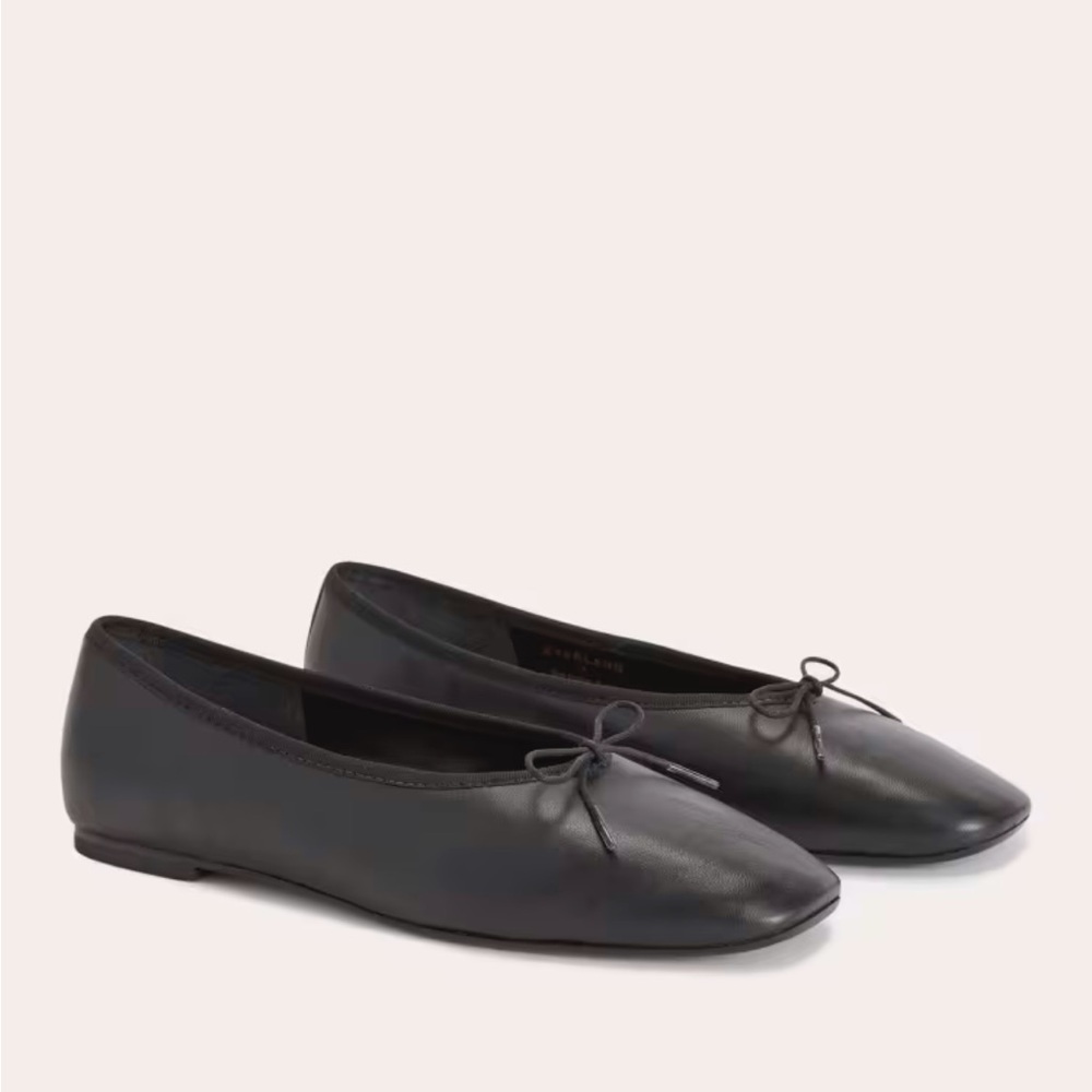 Everlane Italian Leather Day Ballet Flat Black - Picture 3 of 7